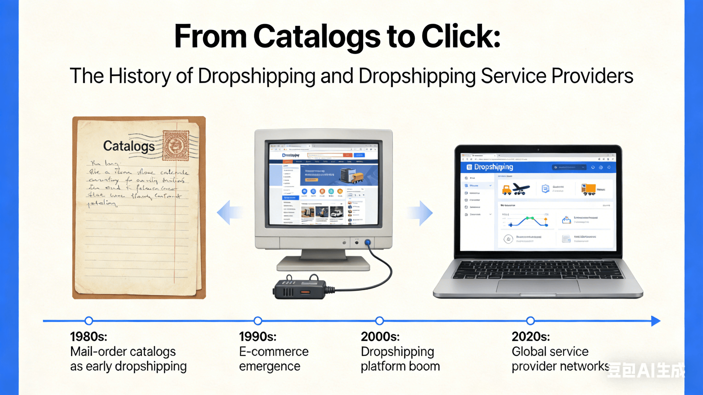 From Catalogs to Click: The History of Dropshipping and Dropshipping Service Providers