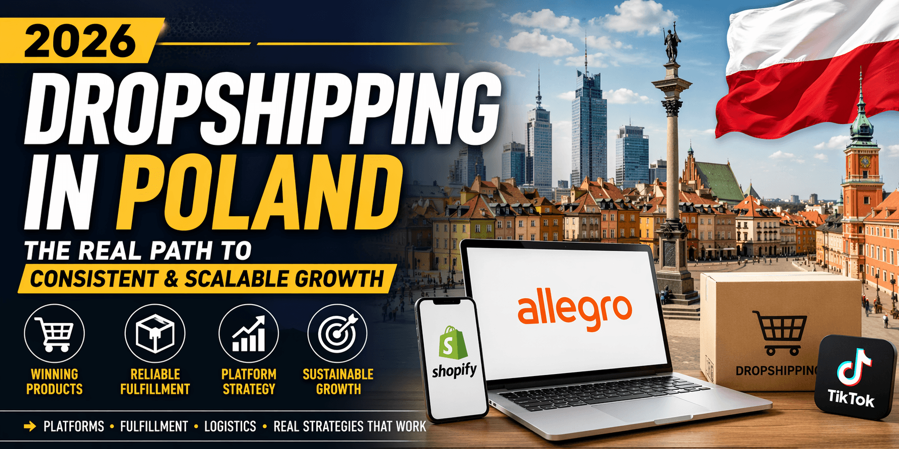 Cover image: How to Start Dropshipping in Poland (2026): From Zero to Consistent Orders — Real Strategy & Execution