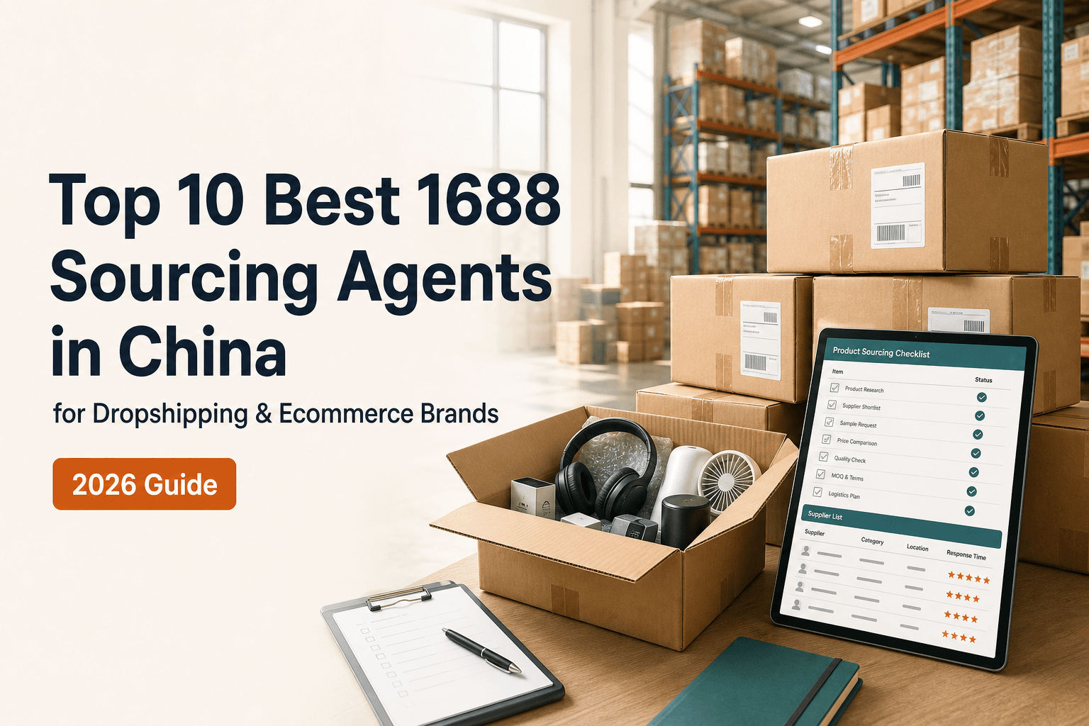 Cover image: Top 10 Best 1688 Sourcing Agents in China for Dropshipping & Ecommerce Brands (2026 Guide)