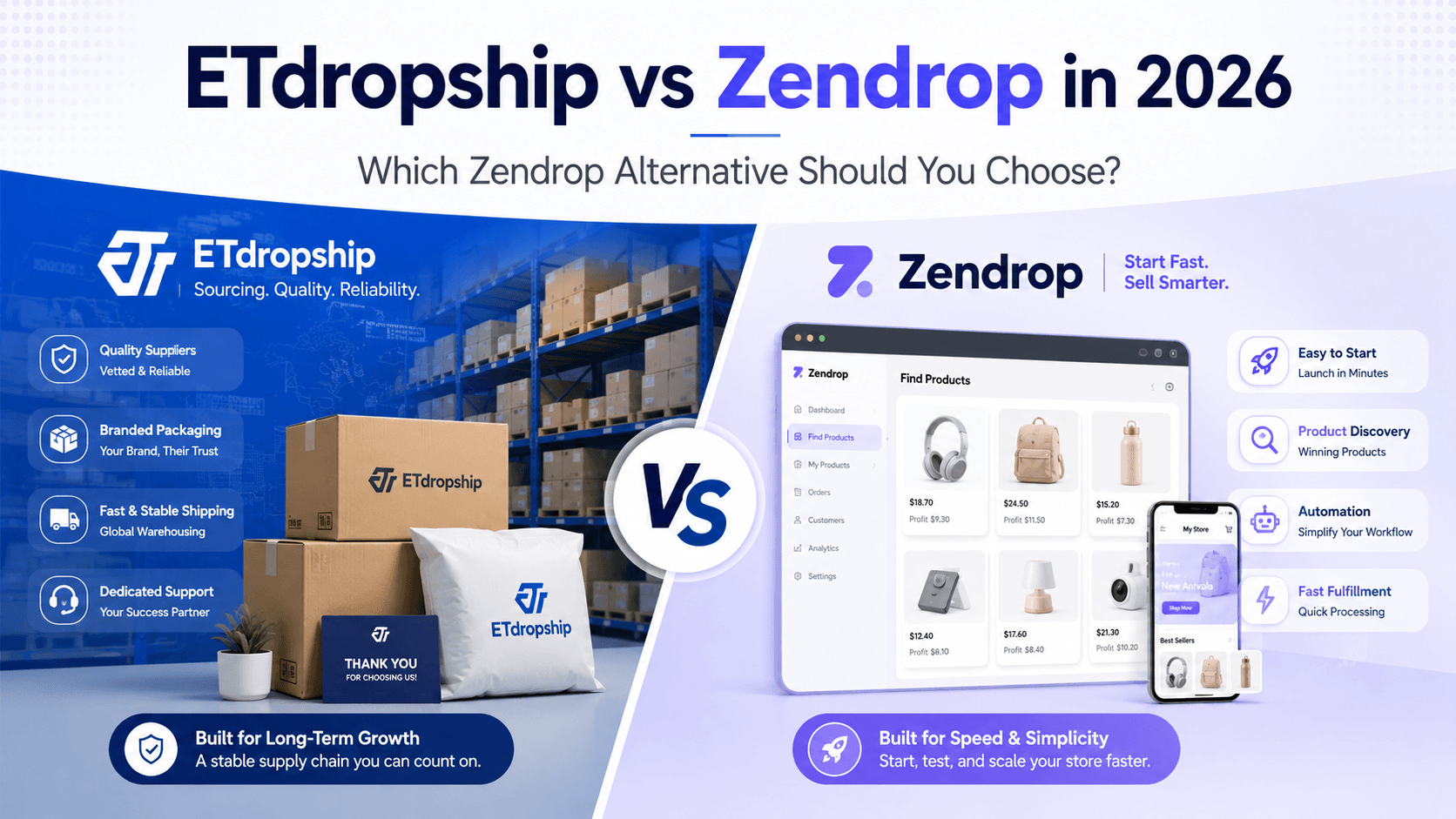 ETdropship vs Zendrop in 2026: Which Zendrop Alternative Should You Choose?