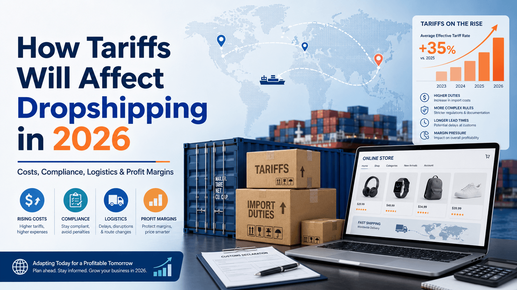Cover image: How Tariffs Will Affect the Dropshipping Business in 2026