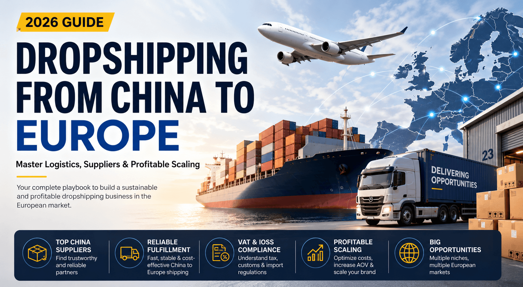 How to Start Dropshipping from China to Europe in 2026: Mastering Logistics, Suppliers, and Profitable Scaling