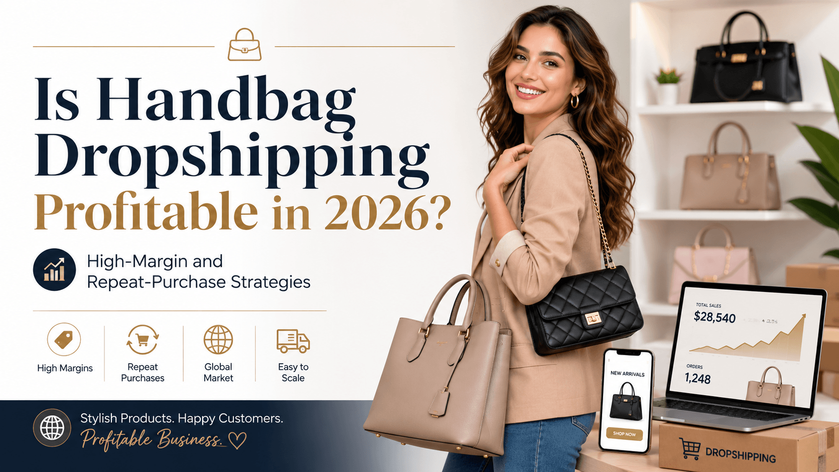 Cover image: Is Handbag Dropshipping Profitable in 2026? Effective Strategies for High Margins and Repeat Purchases