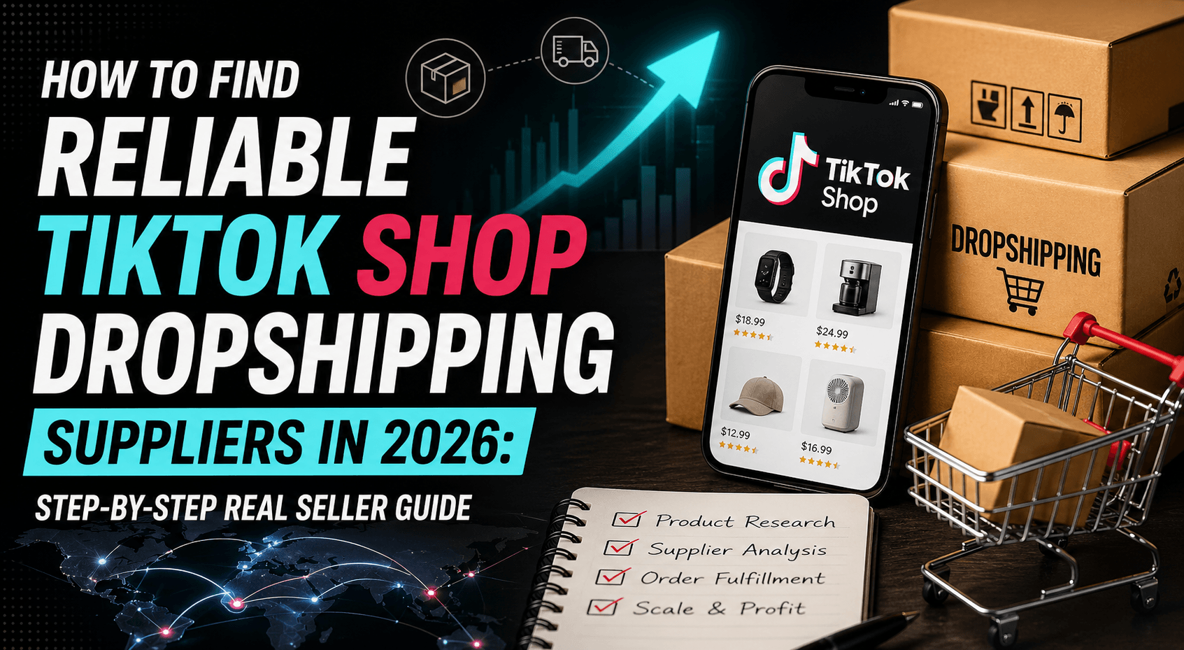 Cover image: How to Find Reliable TikTok Shop Dropshipping Suppliers in 2026: Step-by-Step Real Seller Guide