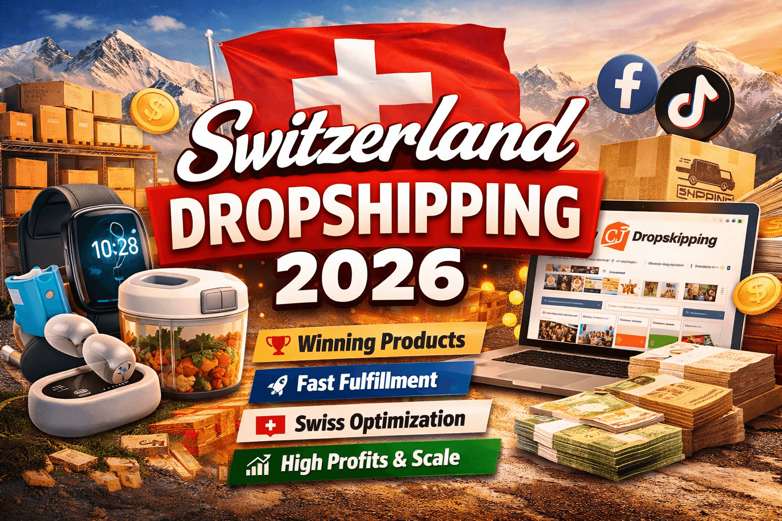 Cover image: Switzerland Dropshipping 2026: Product Strategy, Fulfillment Systems & High-Profit E-commerce Framework