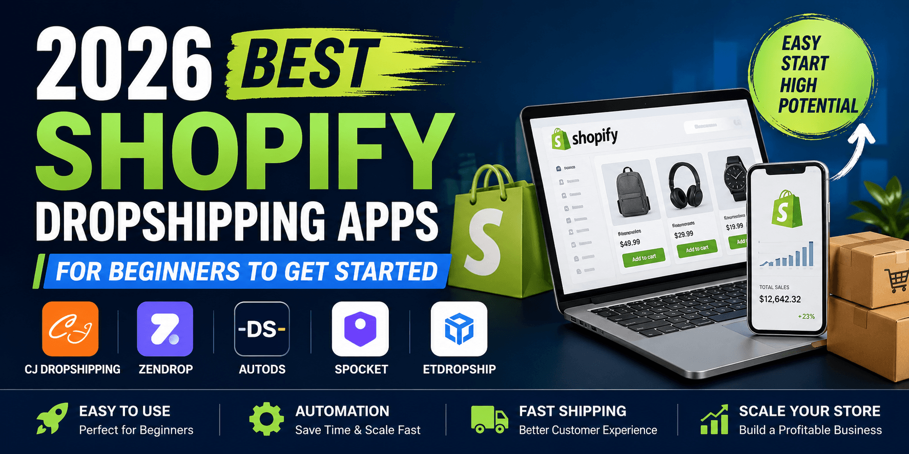 Cover image: 2026 Best Shopify Dropshipping Apps for Beginners to Get Started