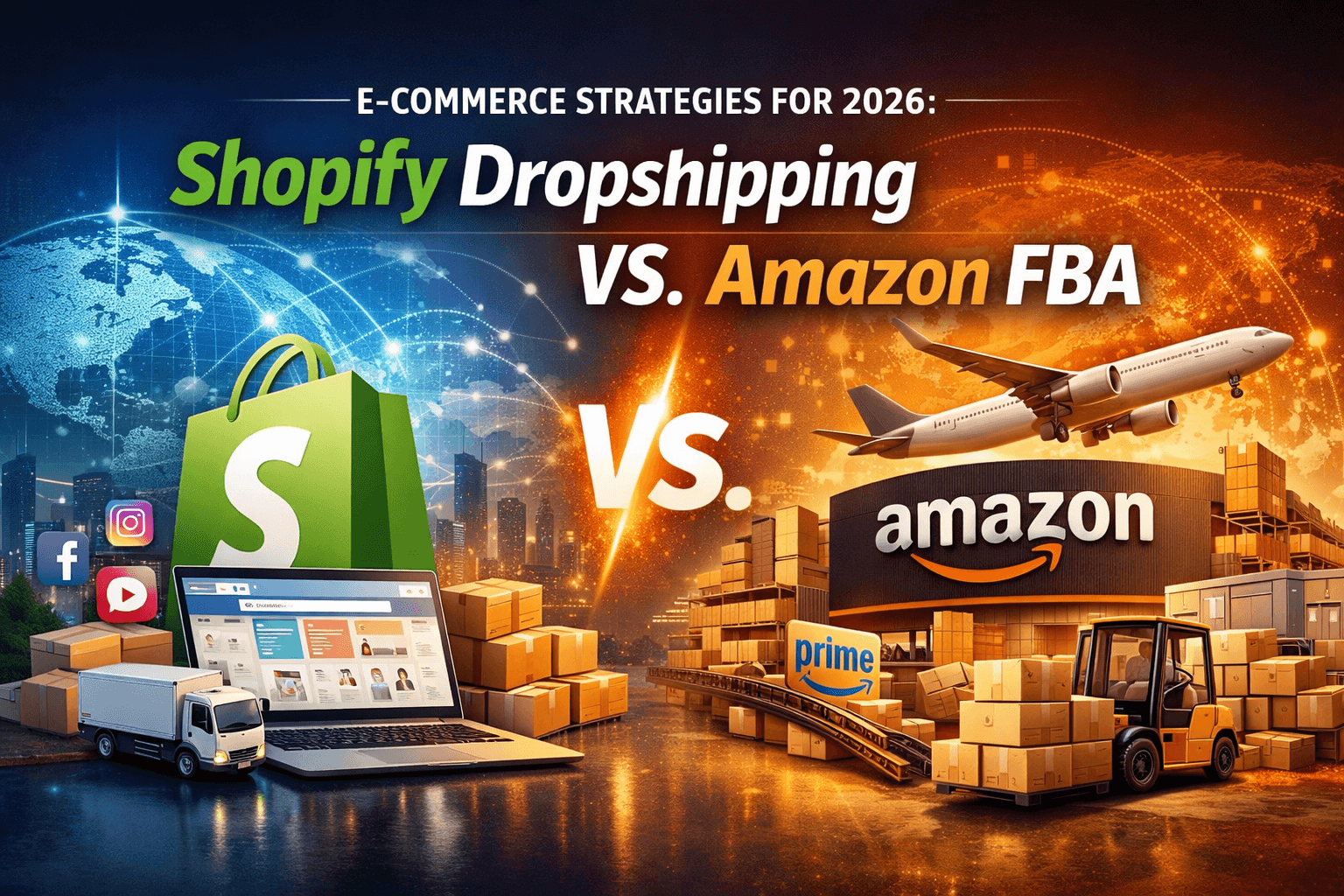 Cover image: Shopify Dropshipping vs Amazon FBA: Which is Better for New Sellers in 2026?