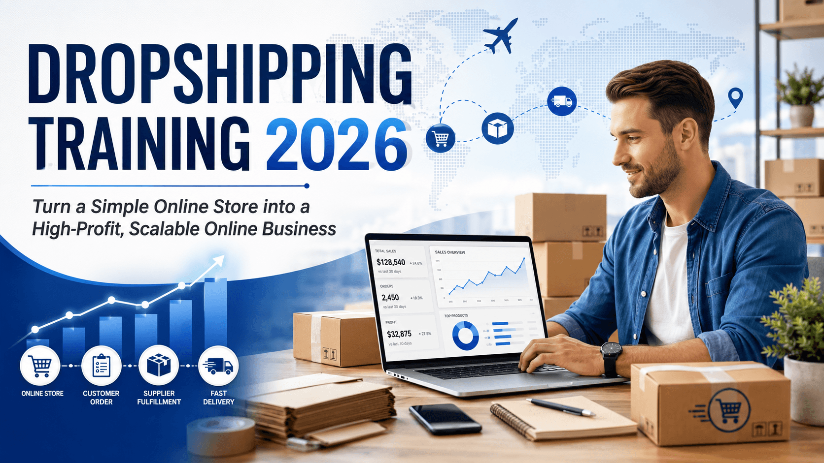 Cover image: Dropshipping Training in 2026: How to Turn a Simple Online Store into a High-Profit, Scalable Online Business