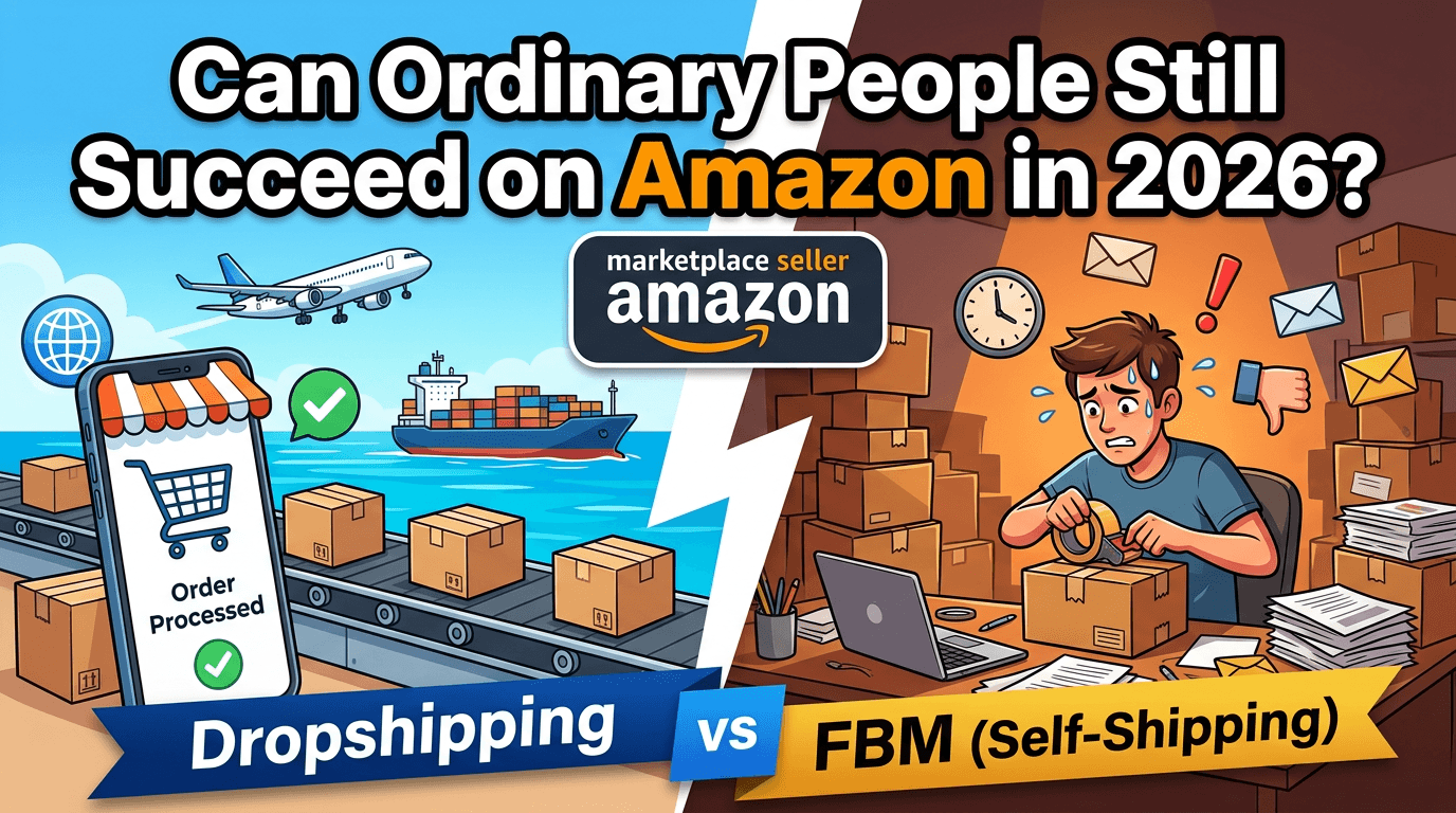 2026, Can Ordinary People Still Sell on Amazon? Dropshipping vs Fulfilled by Merchant (FBM)