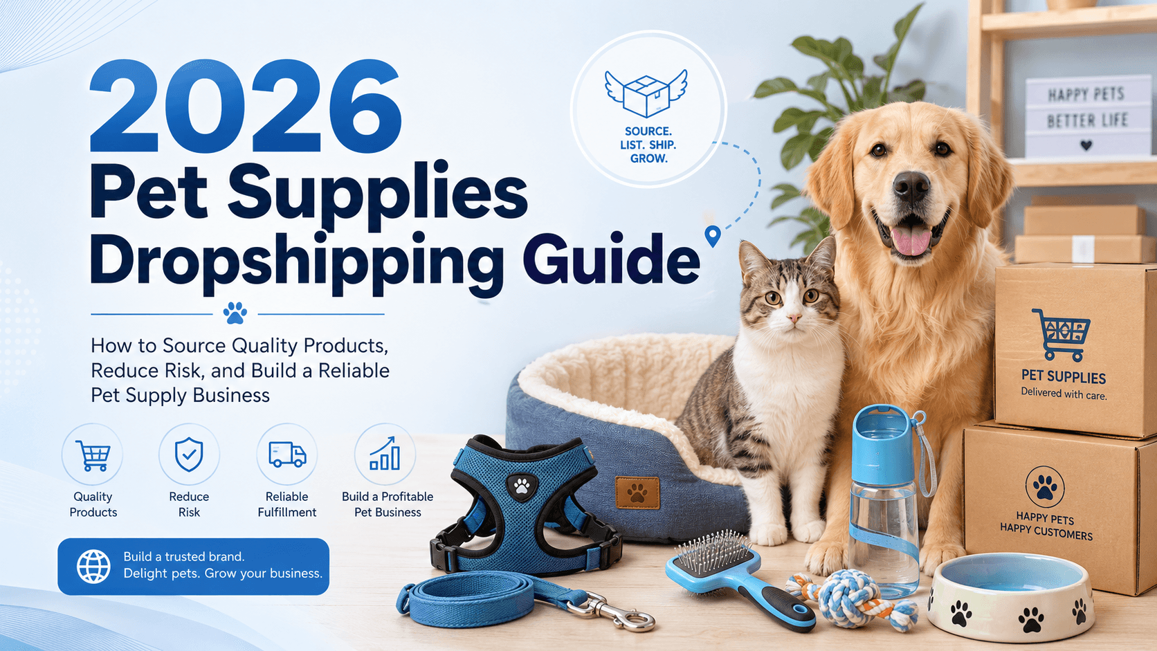 Cover image: 2026 Pet Supplies Dropshipping: How to Source Quality Products for Long-Term Growth