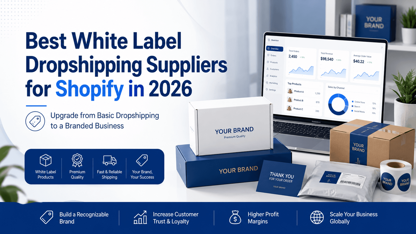 Cover image: Best White Label Dropshipping Suppliers for Shopify in 2026: Upgrade from Basic Dropshipping to a Branded Business