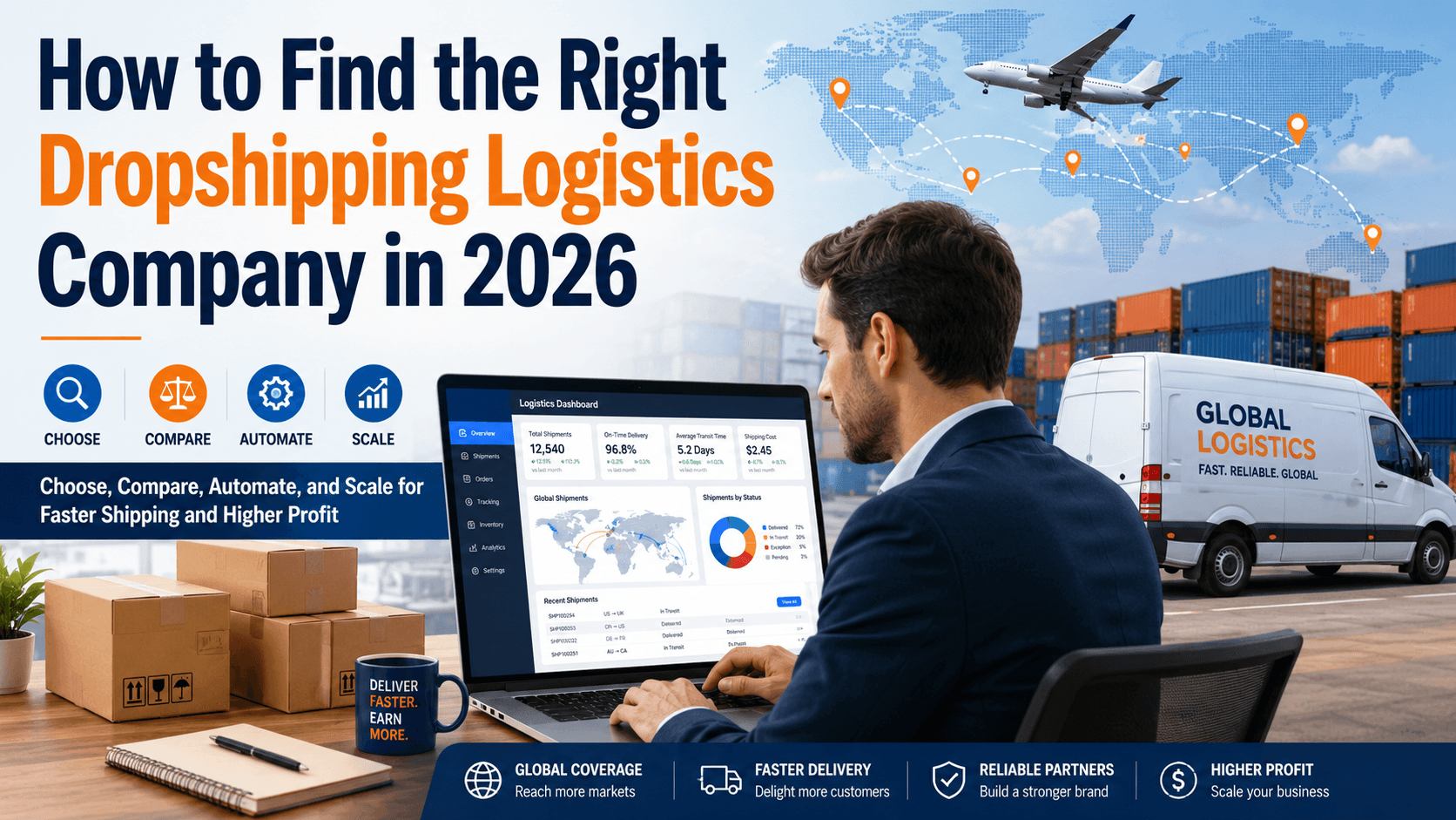 Cover image: How to Find the Right Dropshipping Logistics Company in 2026: How to Choose, Compare, Automate, and Scale for Faster Delivery and Higher Profit